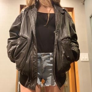 Vintage (from Paris) leather biker jacket